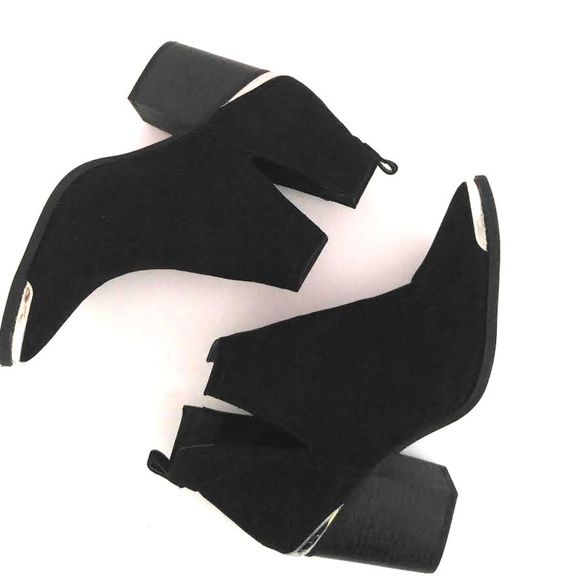 Mossimo Supply Co. Shoes - MOSSIMO Black Faux Suede Cut Out Booties Size 10